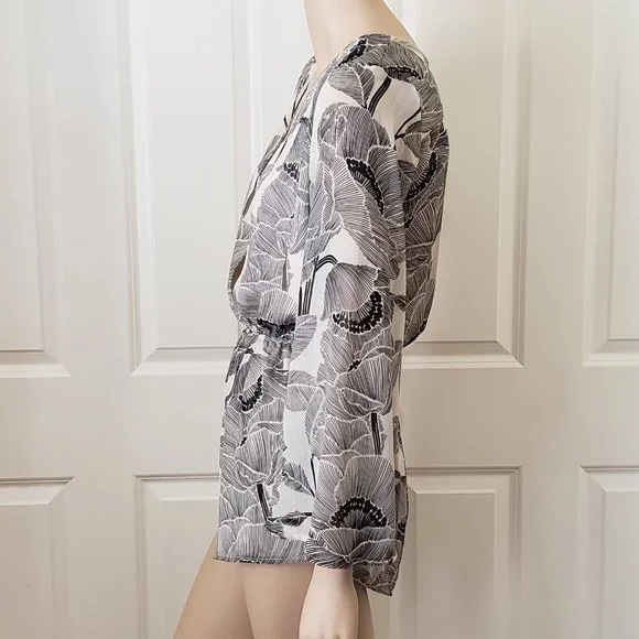 Audrey 3+1 Romper Off White Gold Lurex Size M - Picture 2 of 9